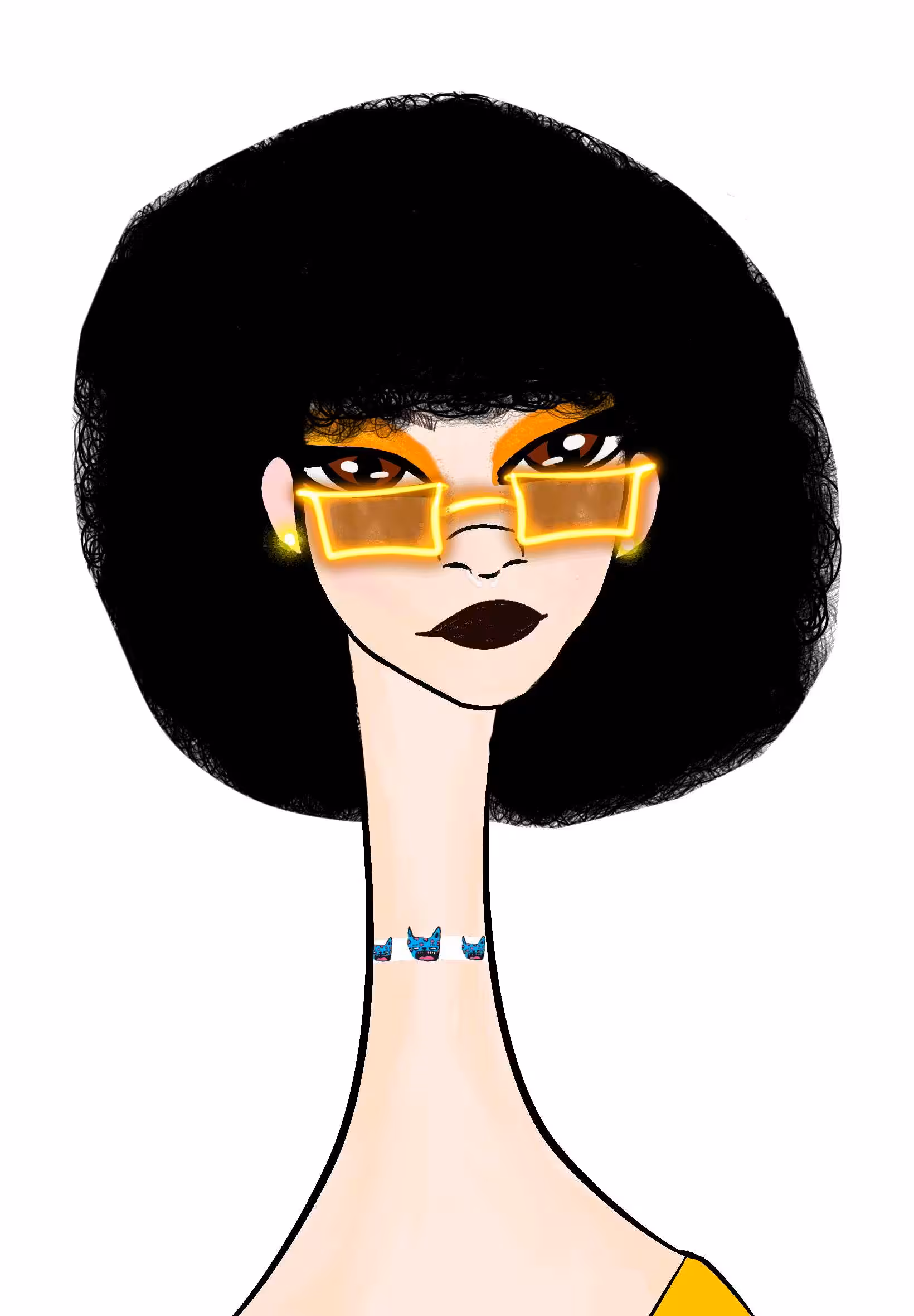 Long Neckie Lady #1455