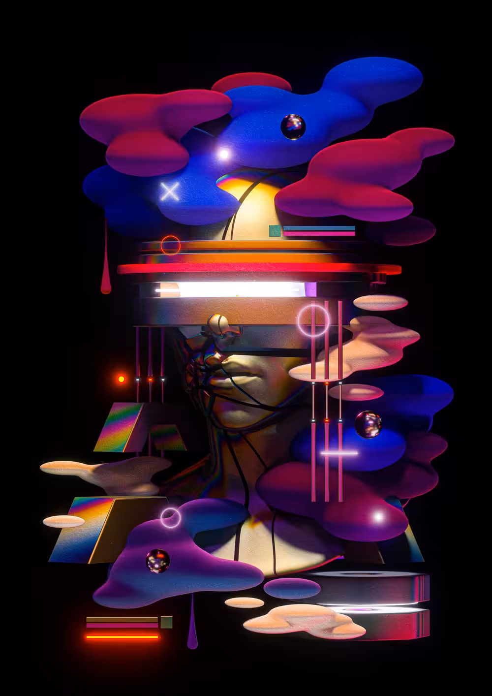 Cyberpunk Abstraction VI