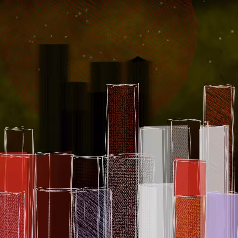 hastily-drawn cityscape sketch #68