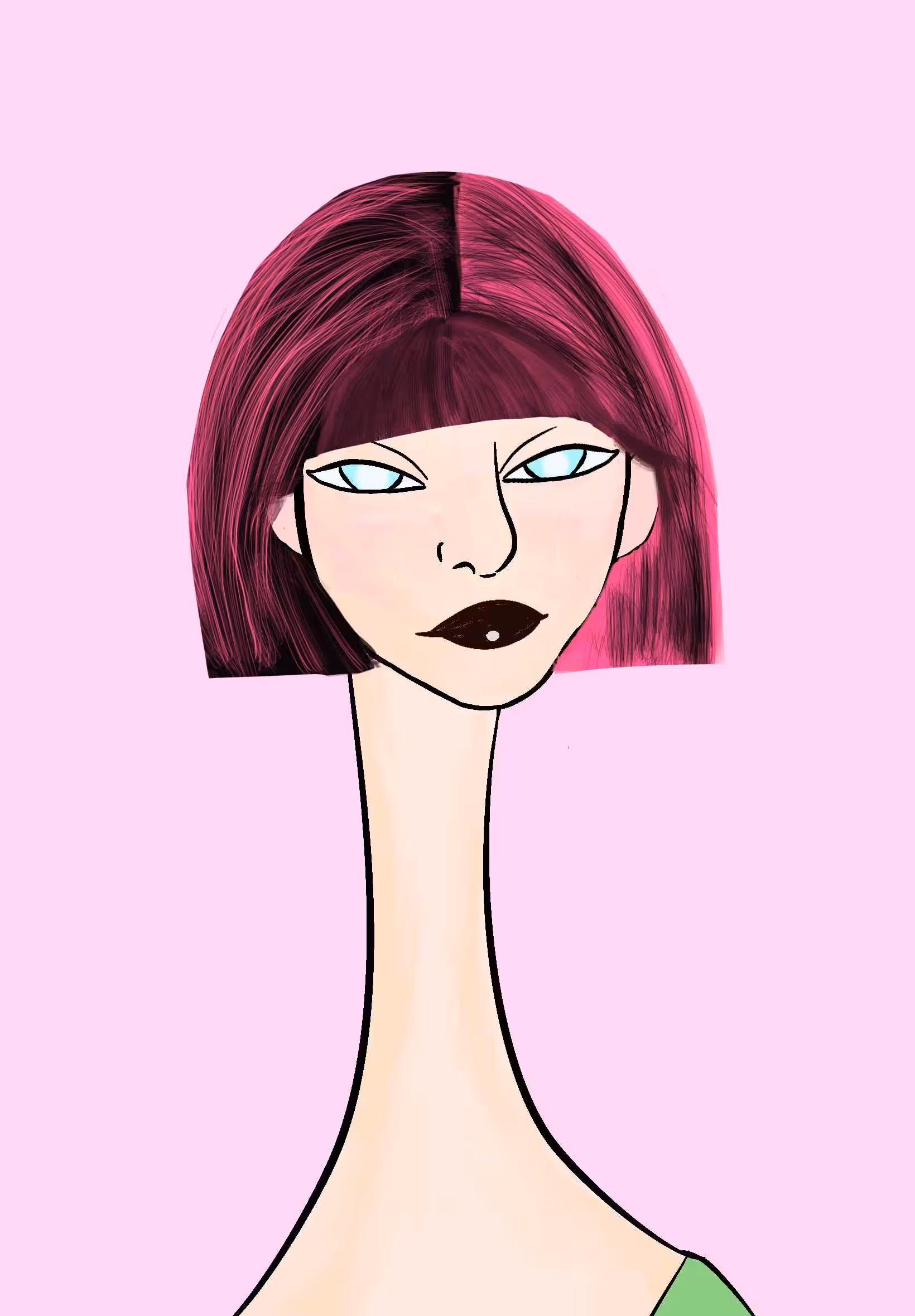 Long Neckie Lady #598