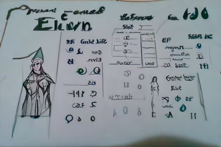 Ejyan - Character Sheet - Elven Mage
