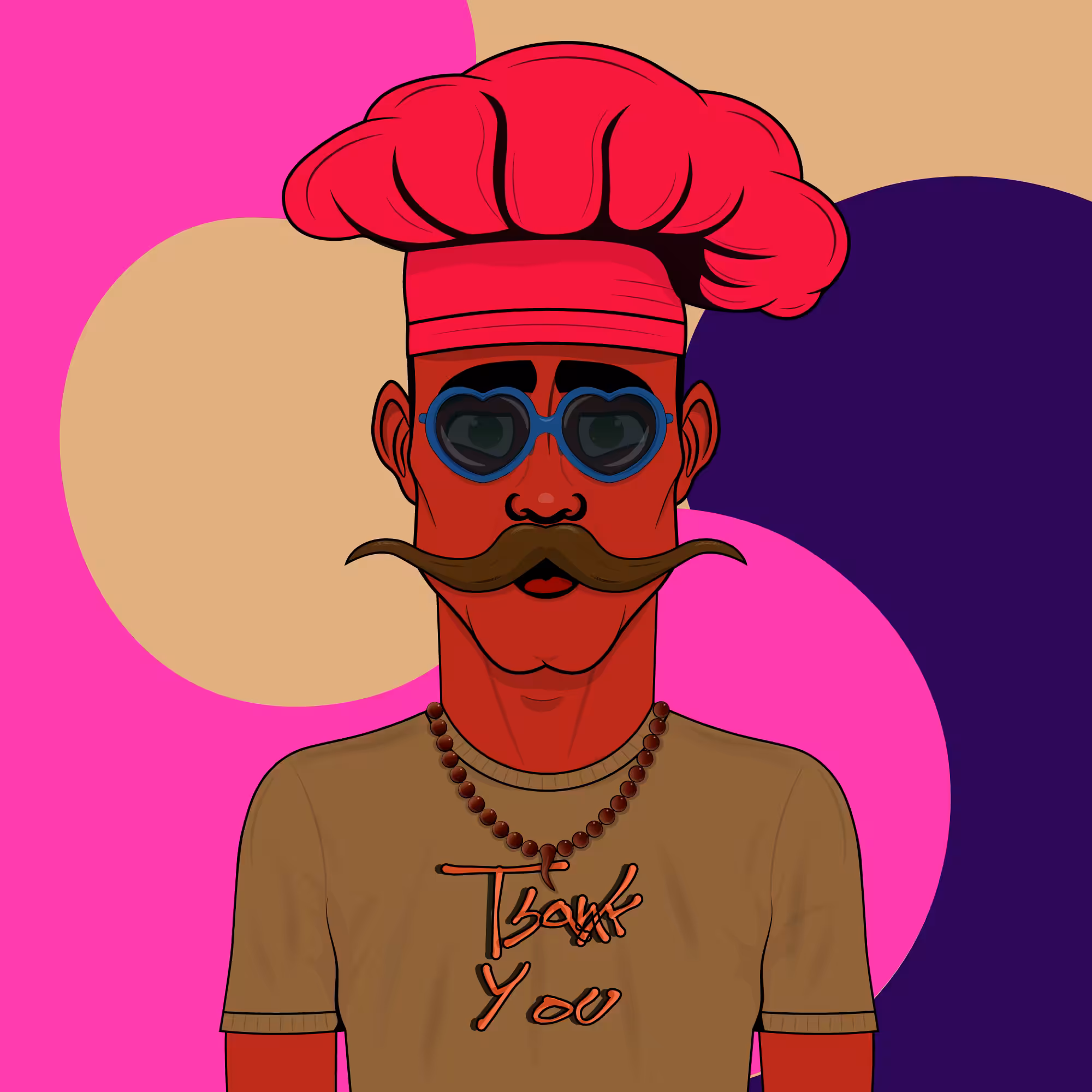 Mustachioed #8