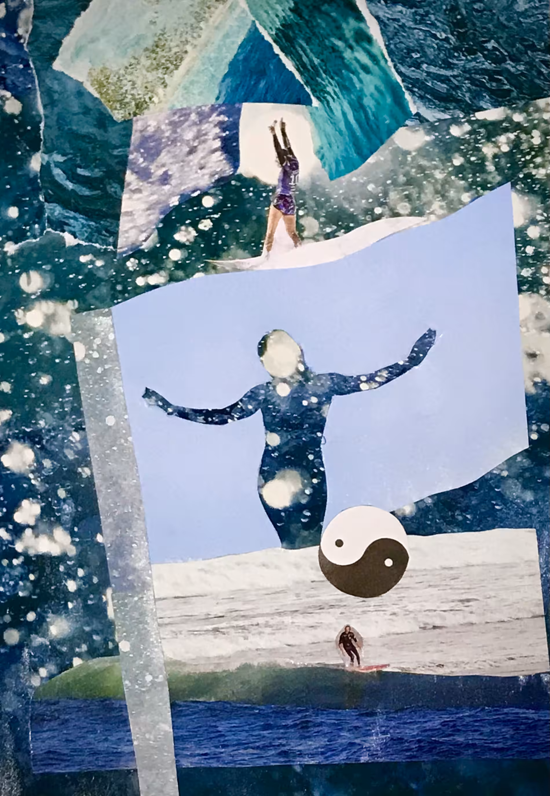 Special poster made for World Collage Day 2022 by artist Sea is Medicine (Naomi)