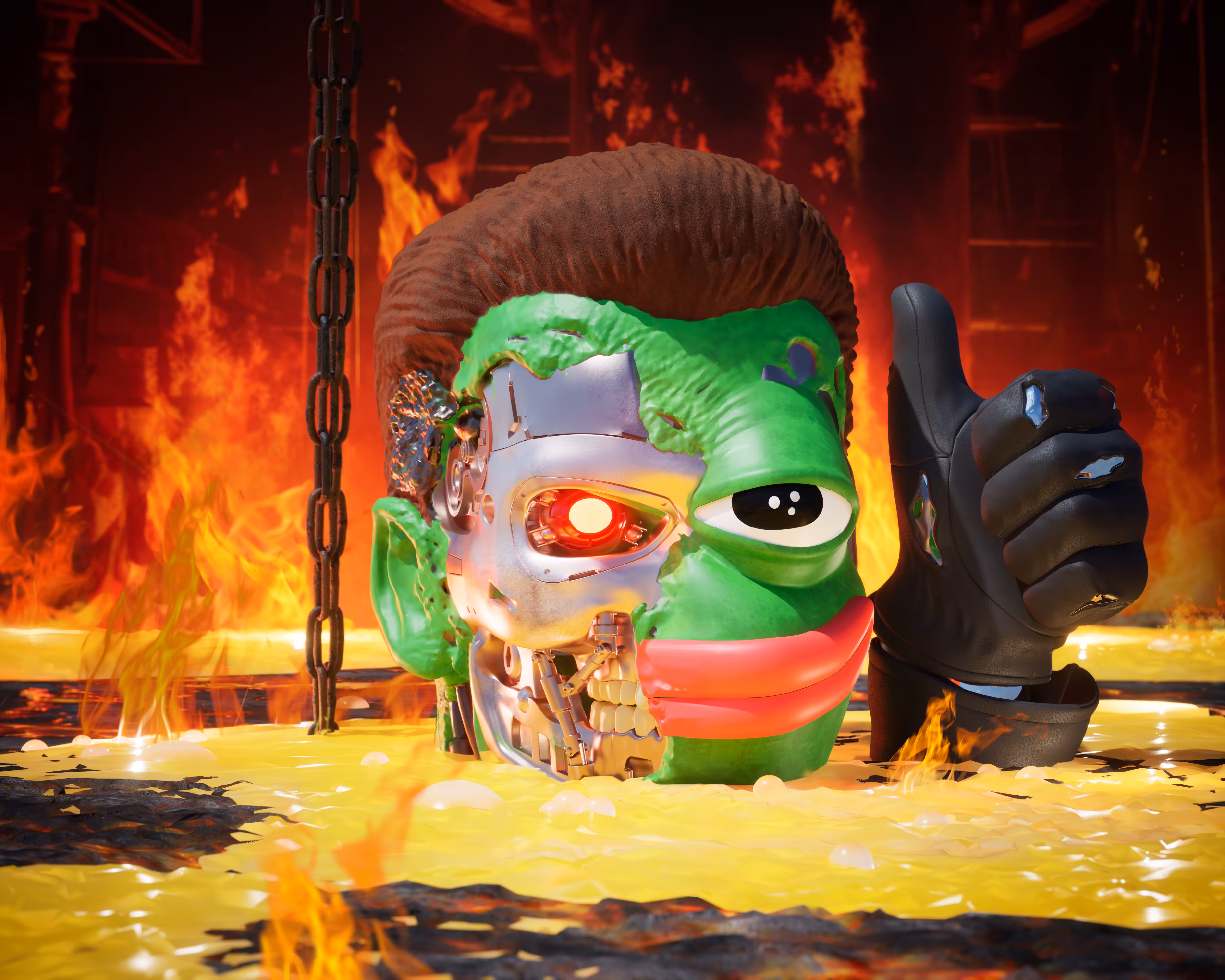 Pepe-Terminator gives the thumbs up !
