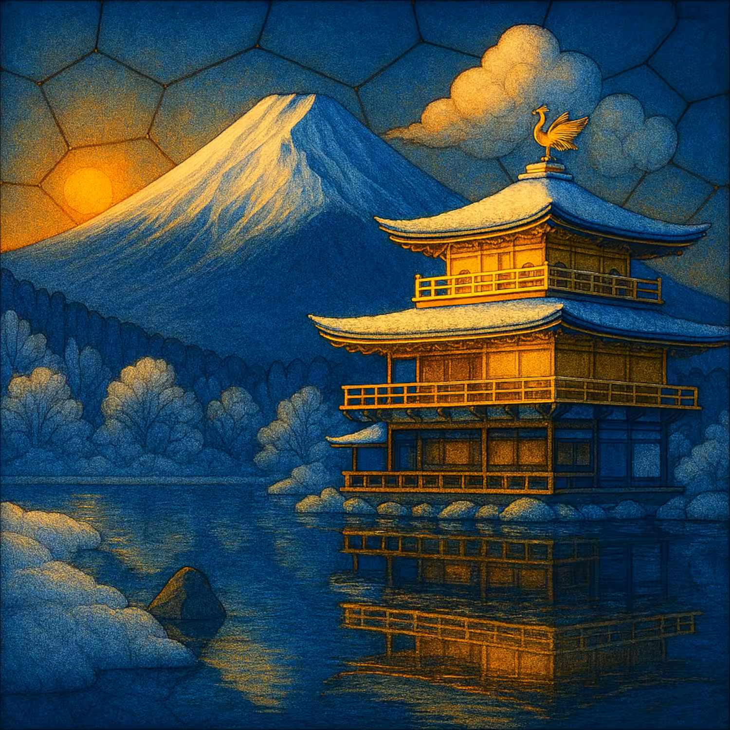 Golden Serenity at Fuji