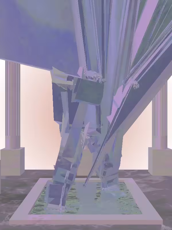 HeavenComputer: The Fragmented Undying Melted Blue Man #1573