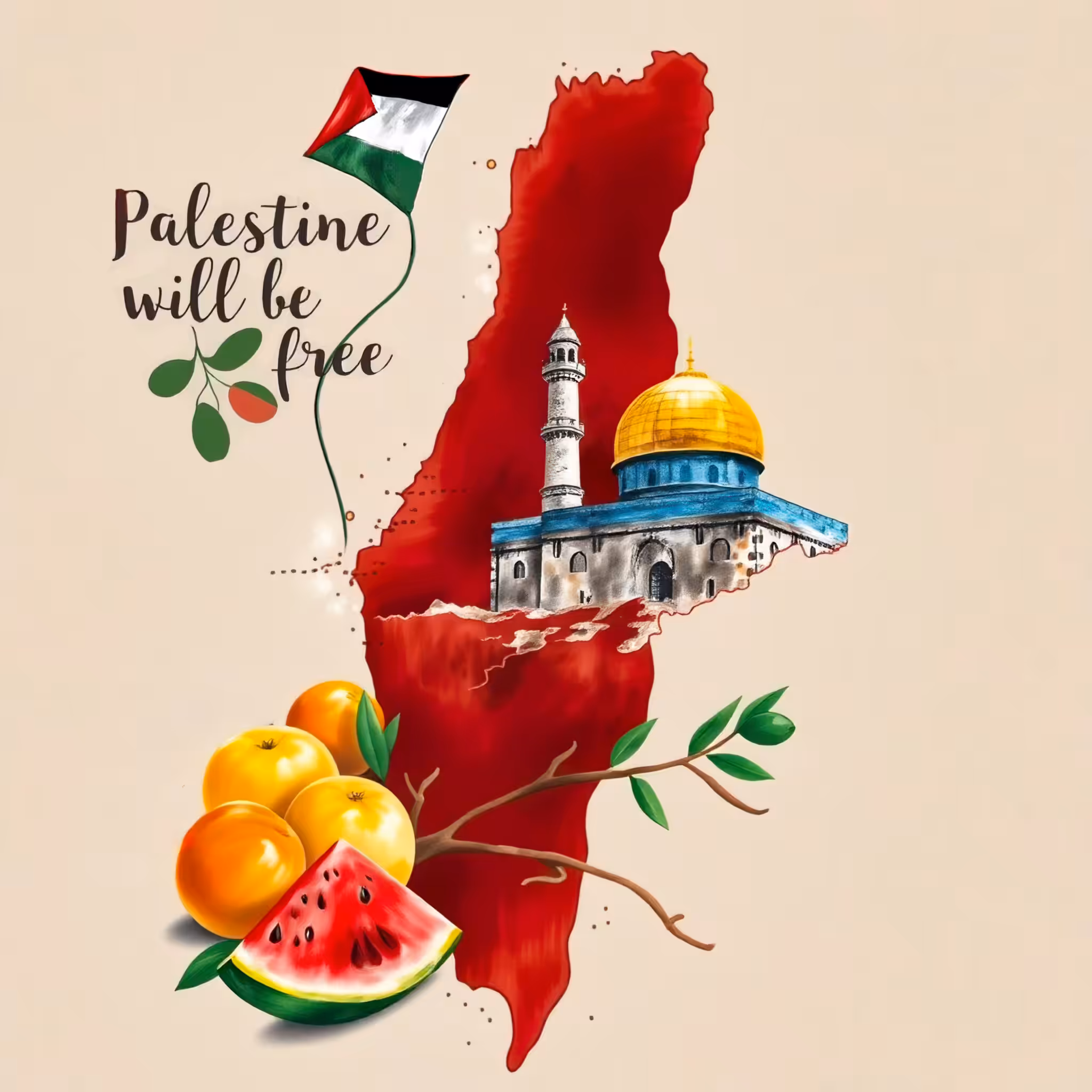 Art for Humanity Palestine : Freedom ✌️🕊