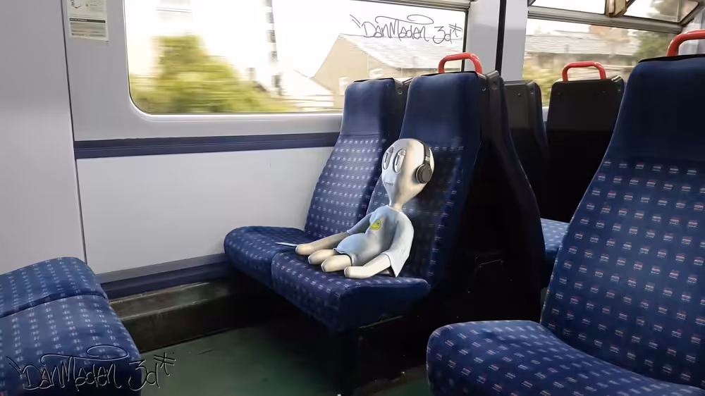 Alien on Train Series: Alien Bop 03