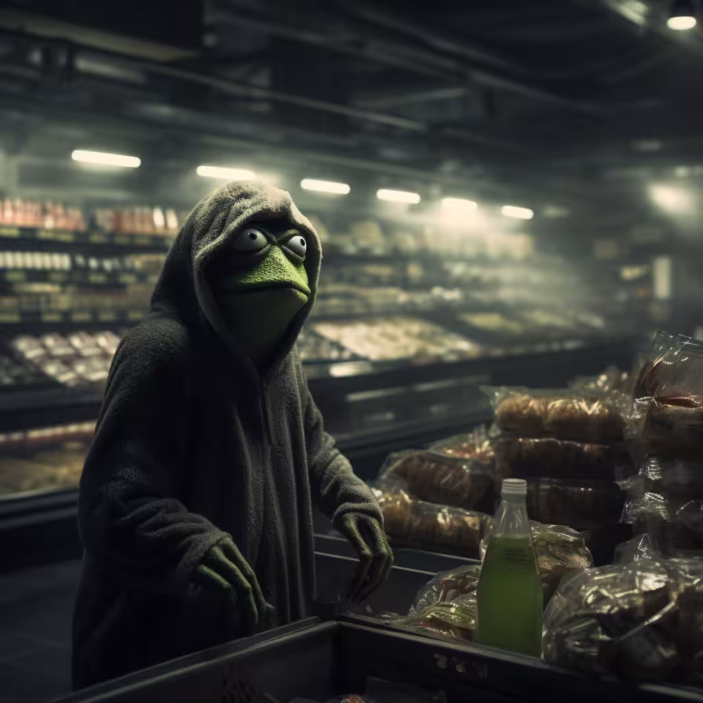 Nomad getting groceries
