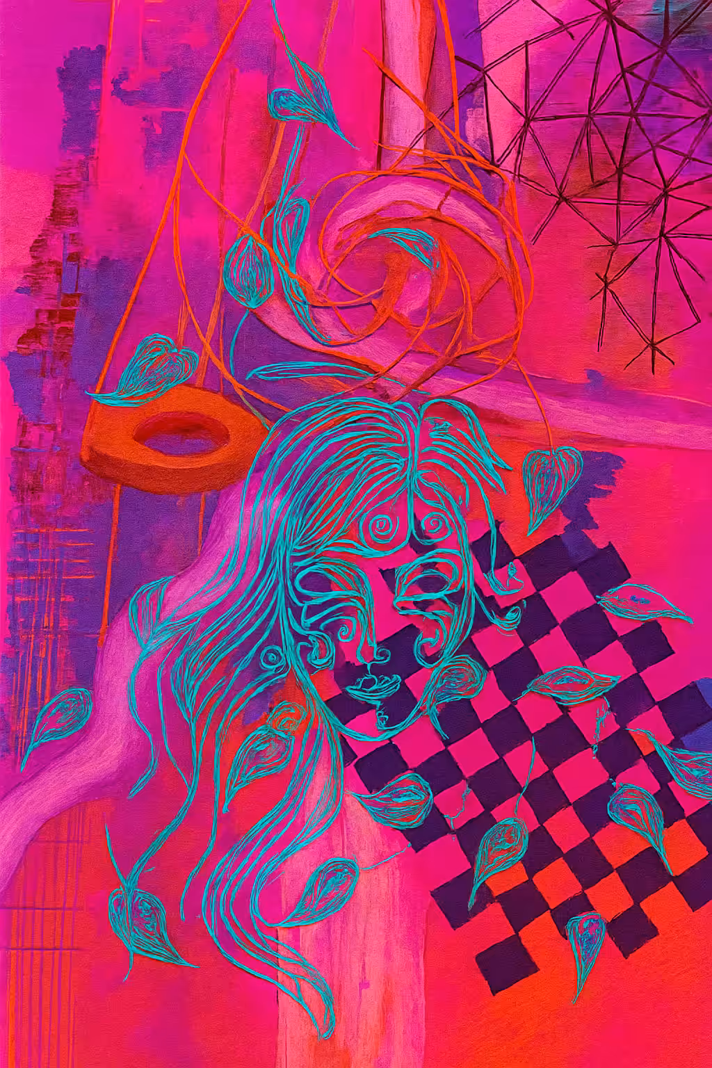 Whimsical Dreams: A Surreal Journey Through Color and Form