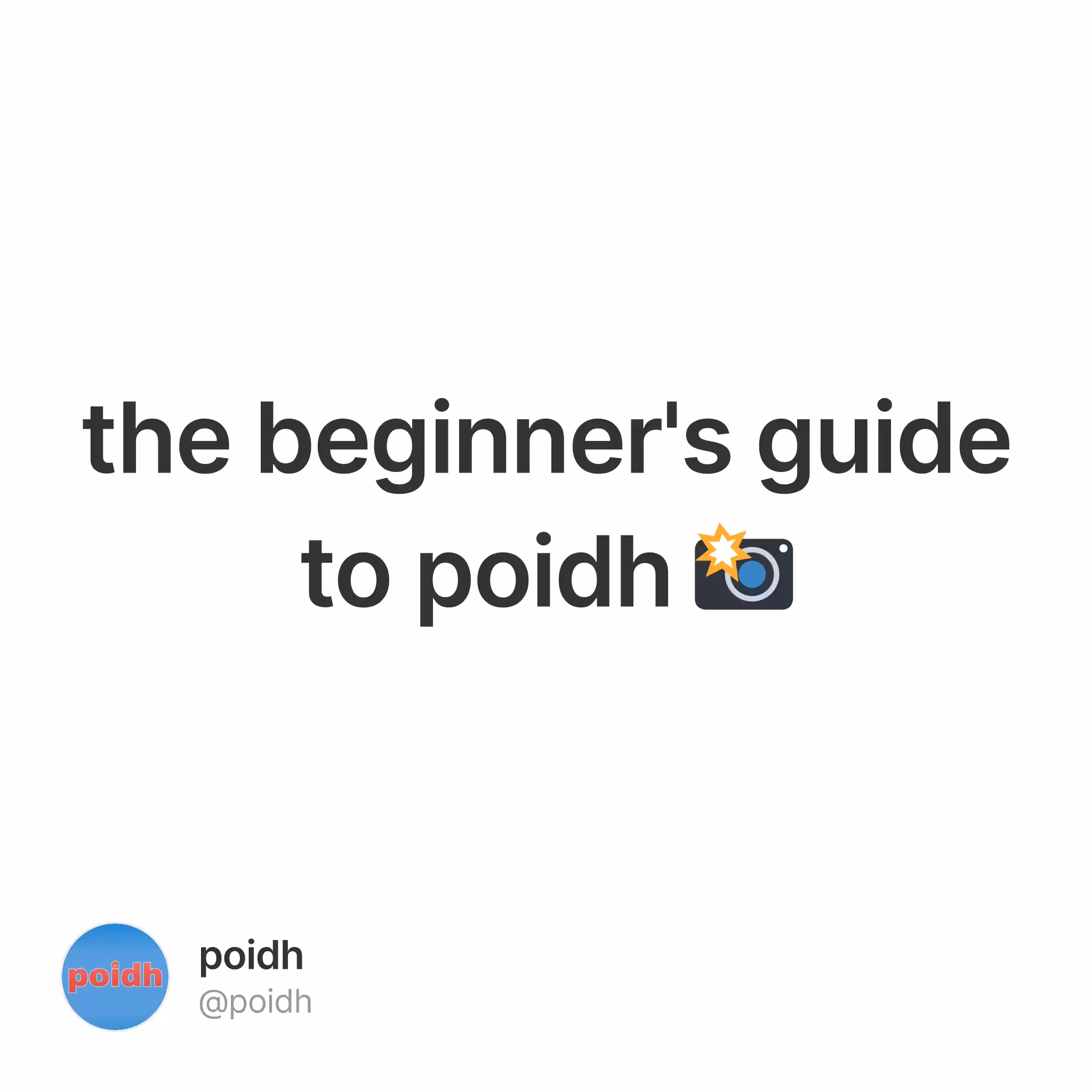 the beginner's guide to poidh 📸 #1