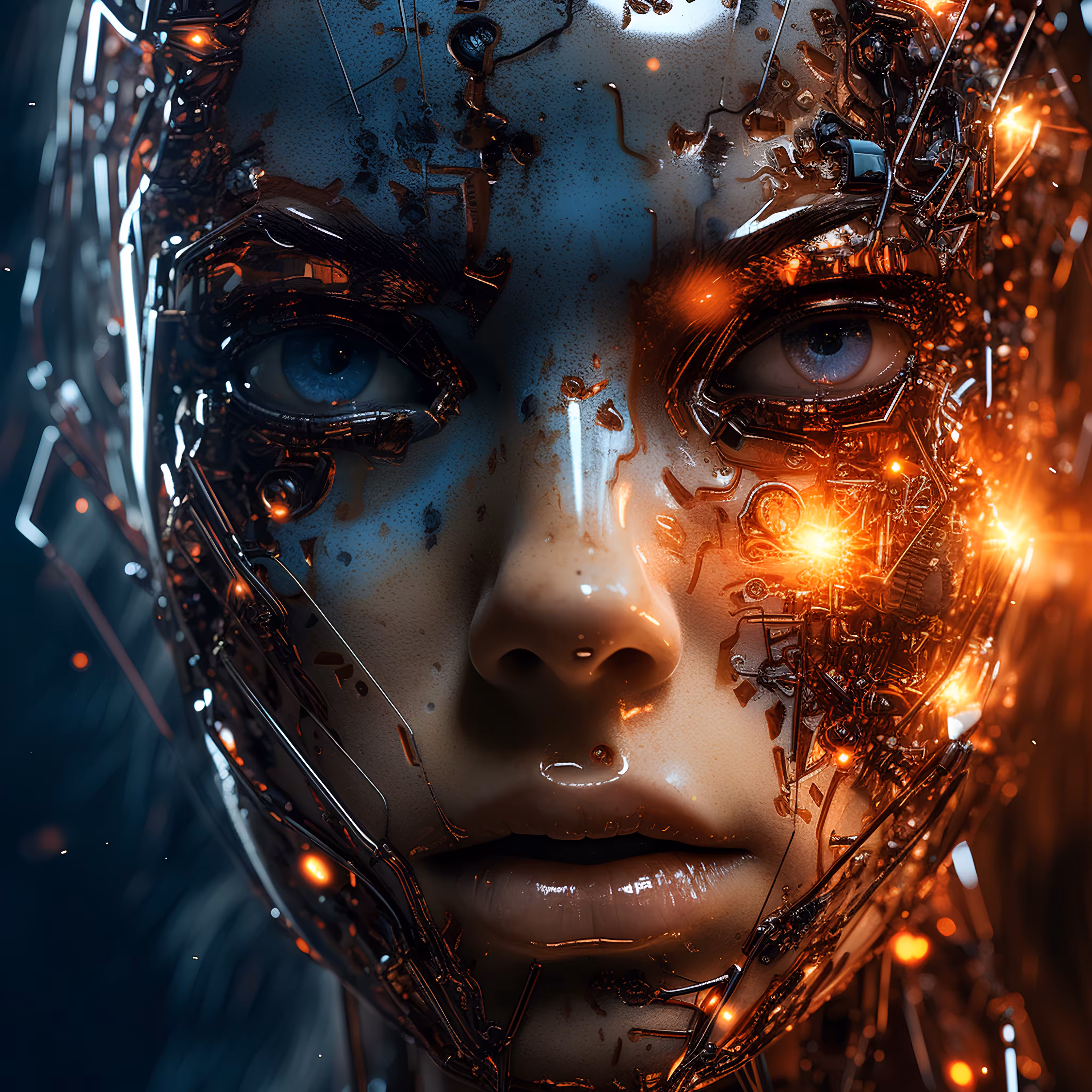 Shattered Face