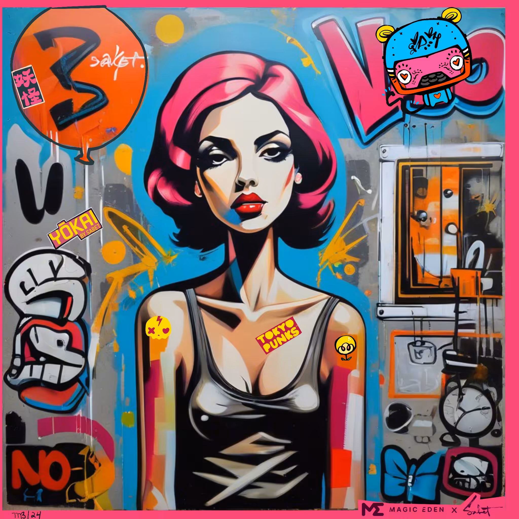 Babe, I'm over it ×MotherBear ×Tokyo Punks YŌKAI by SABET”