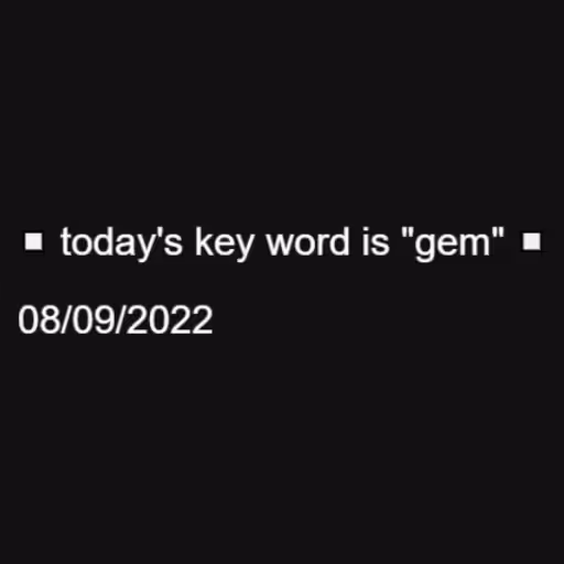 ◻️ today's key word ...