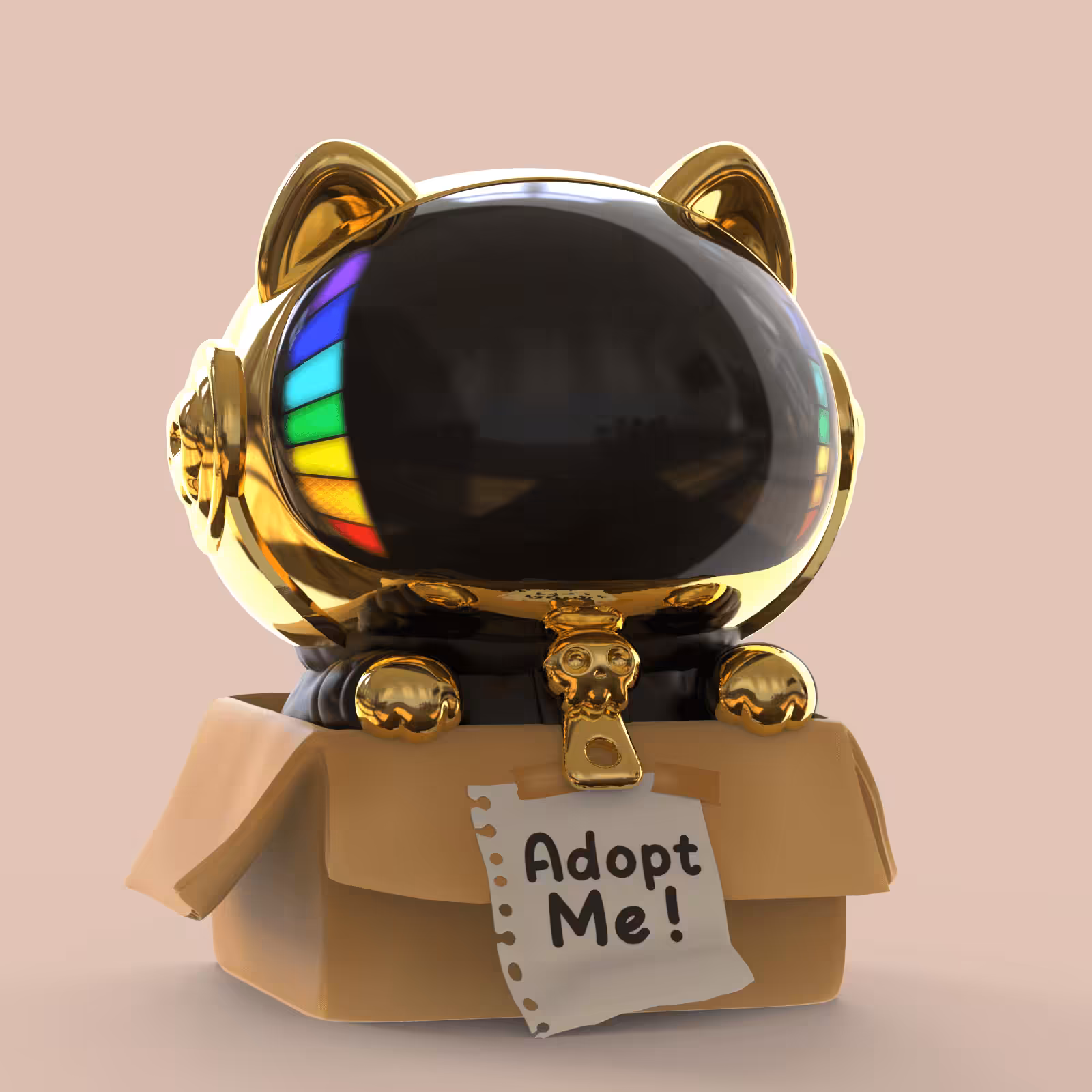 Orathai Cat: 128 Orathai : Gold Helmet