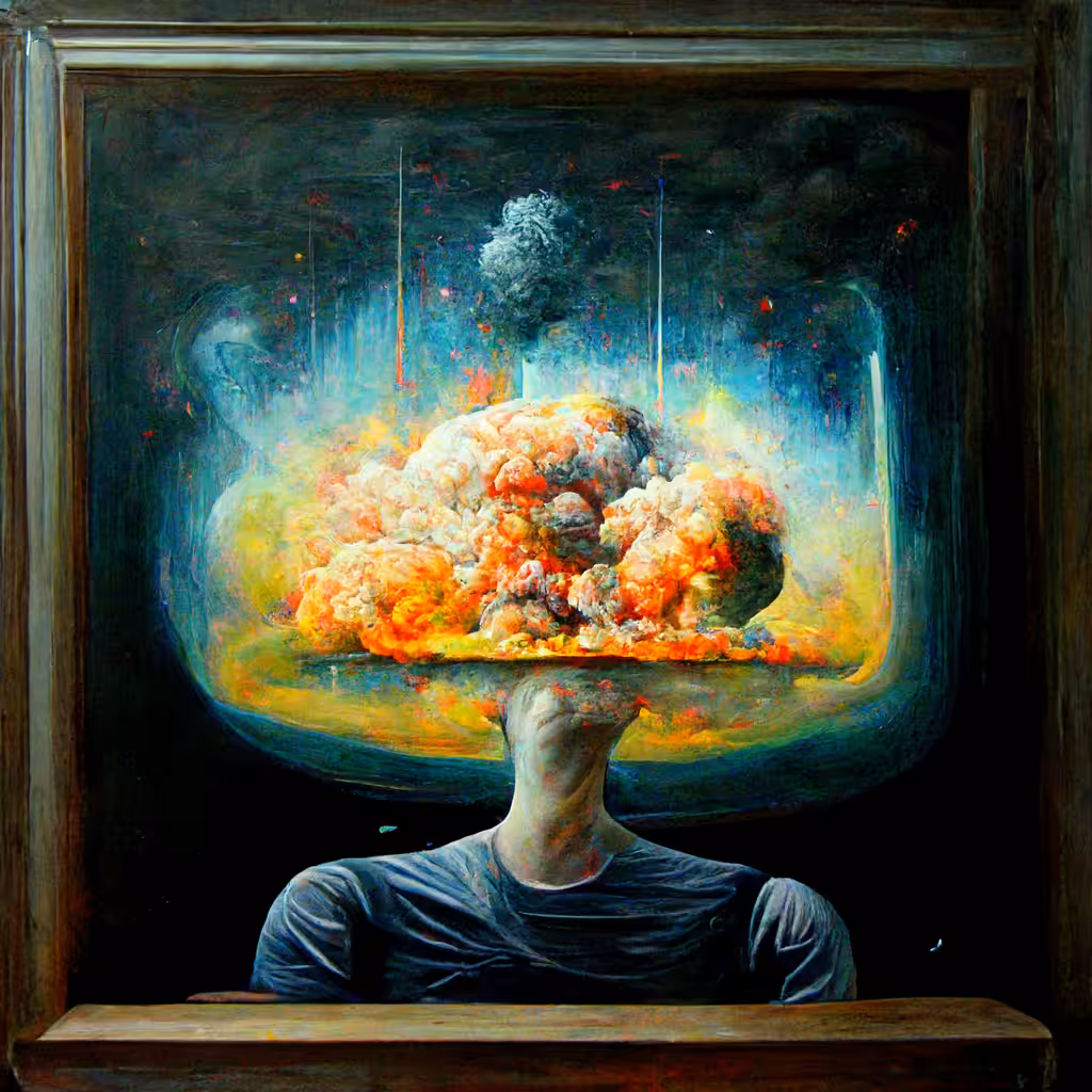 Virtuously absorbing the aftermath of an illusion created by the atomic energy of things