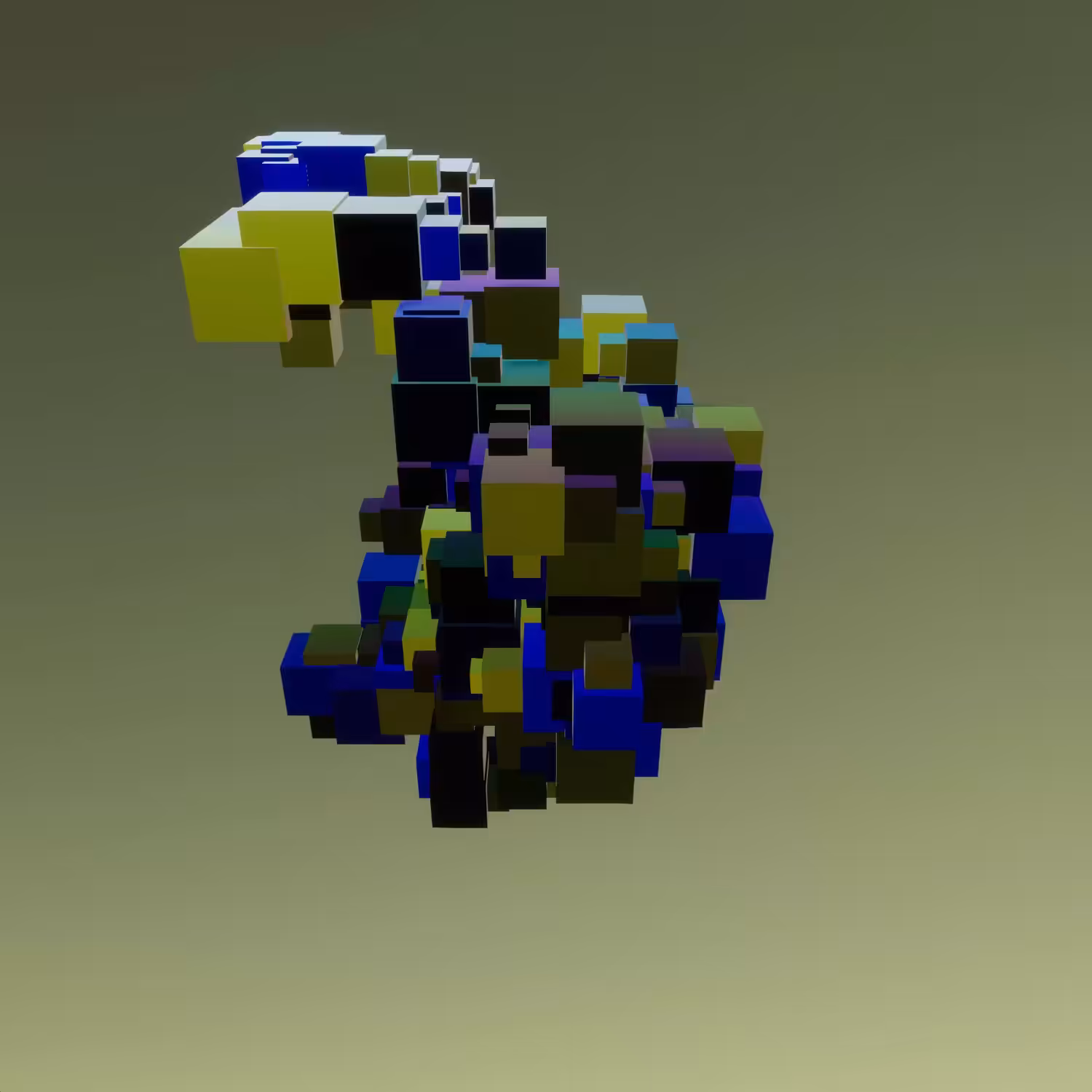 Iridescent Cubes #0015