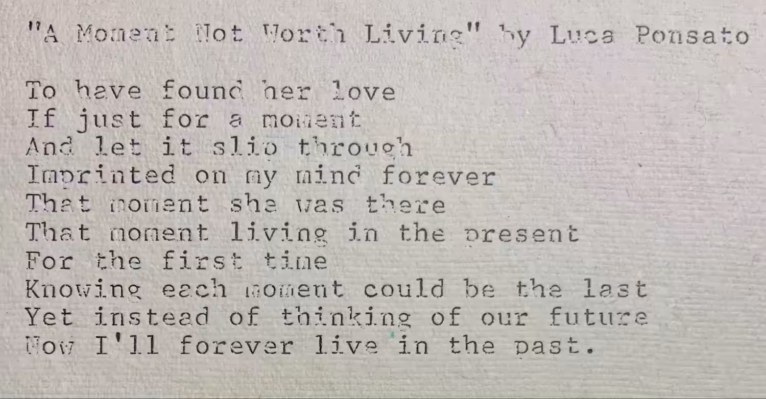 A Moment Not Worth Living