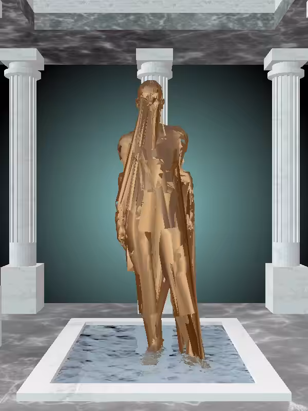 The Threatening Old Bronze Woman #4555