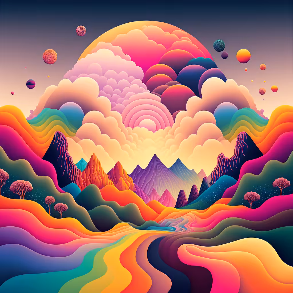 Psychedelic Landscape #34