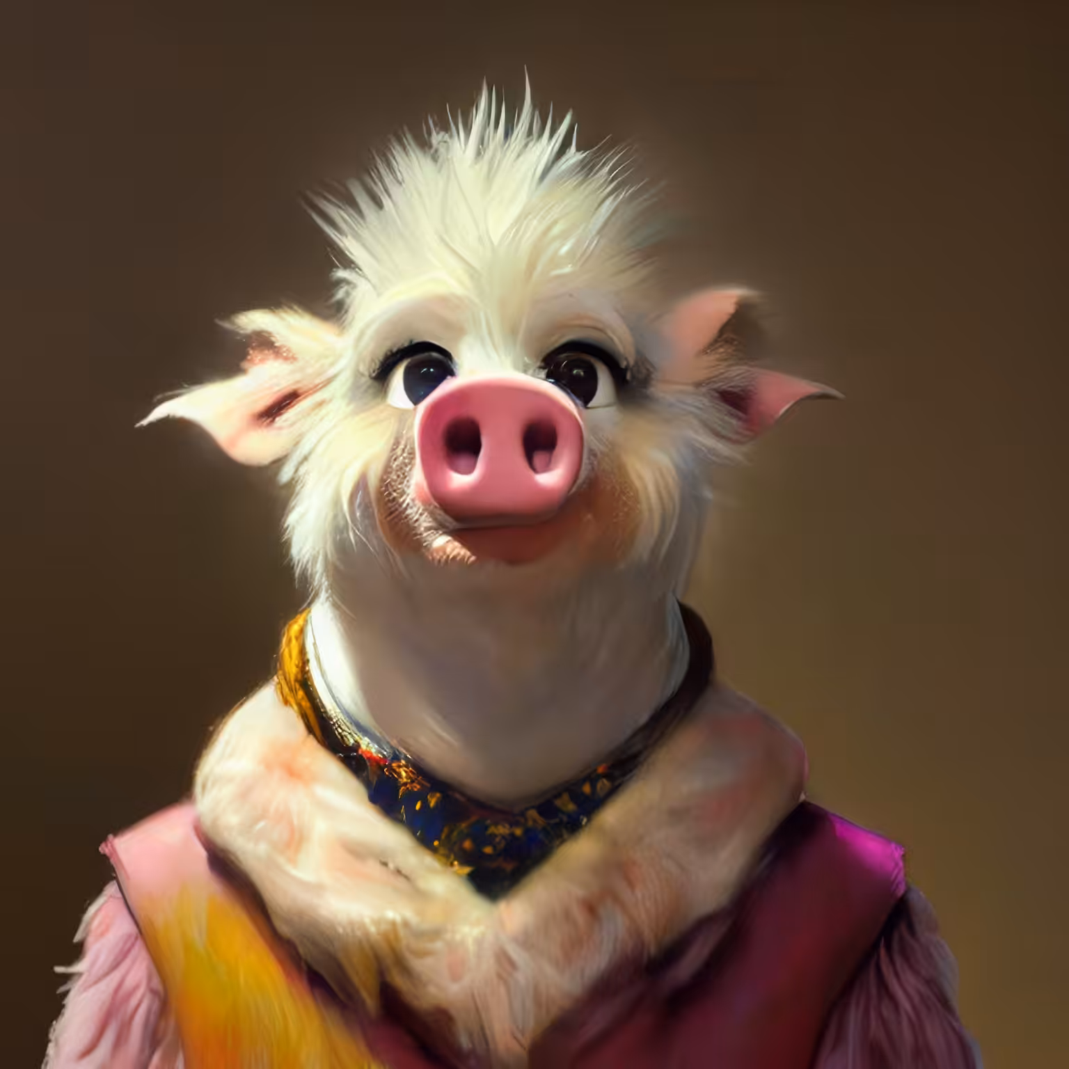 Adorable Furry Creature Collection: Furry Pig 0658