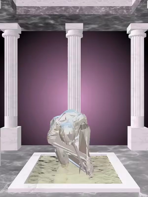 HeavenComputer: The Fragmented Crawling Silver Haze Man #3257