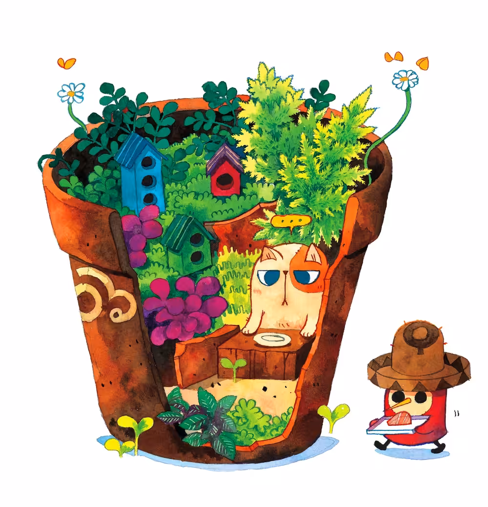 Owl garden 02