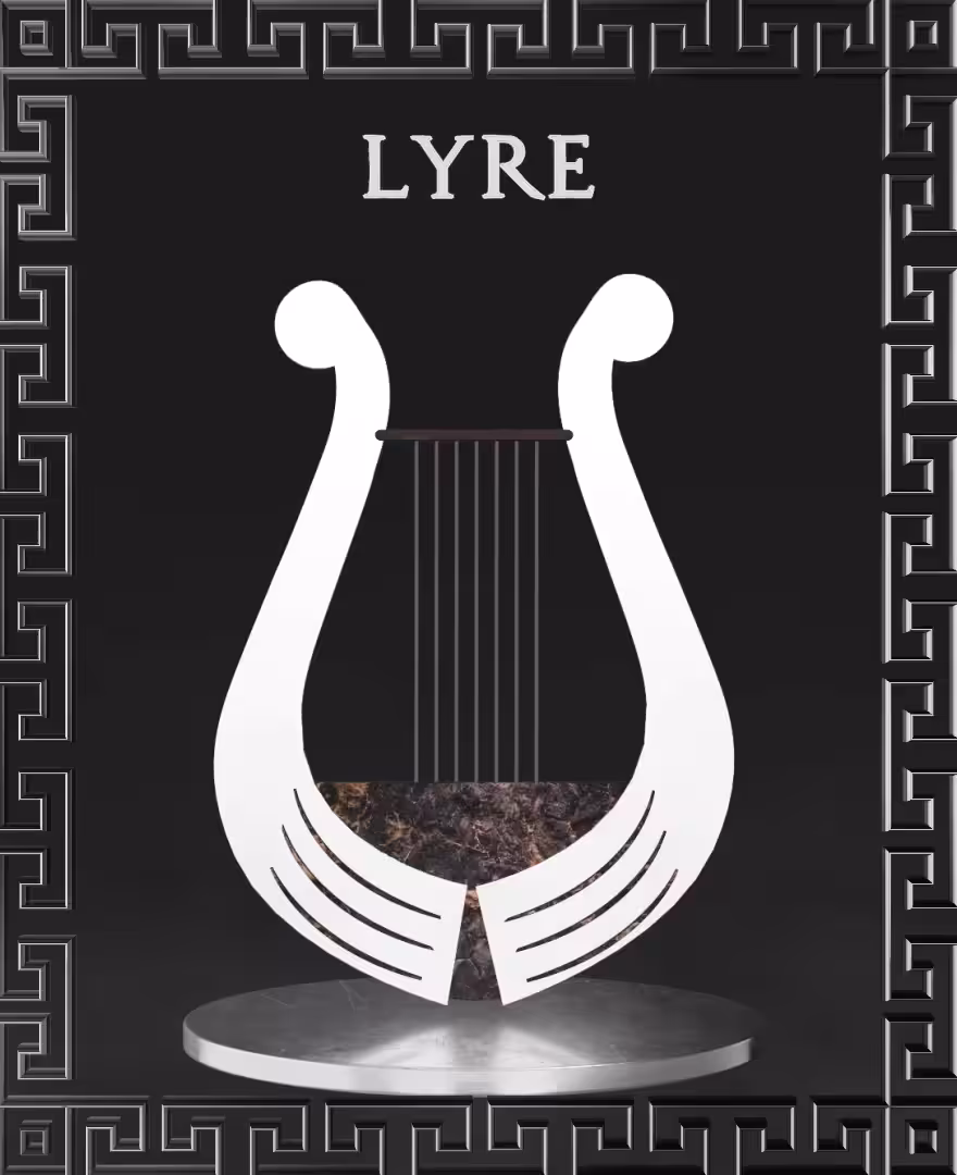 Crypto LYRE SLVR Ancient Greek Instrument