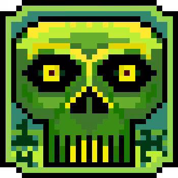 1/4 𐆔kʟ̆ - skull-pixel coin 