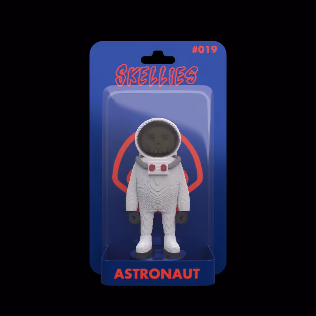 Skellies Voxel - Astronaut #019