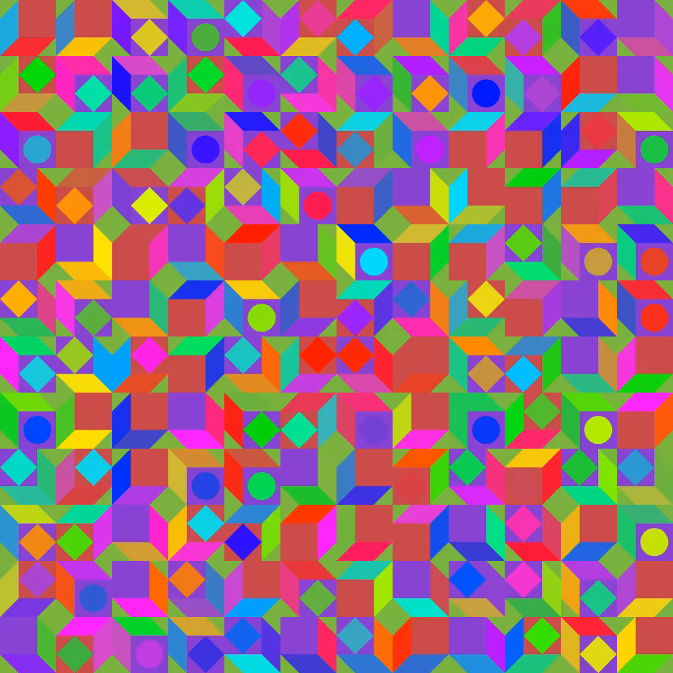 Oblique Cube Tessellation #1