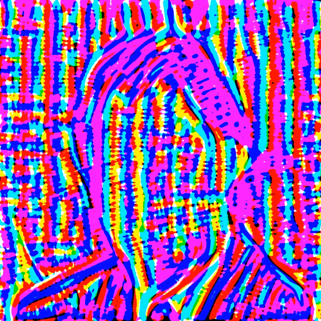 AI Potus 38 - Crayoned Bill Clinton 