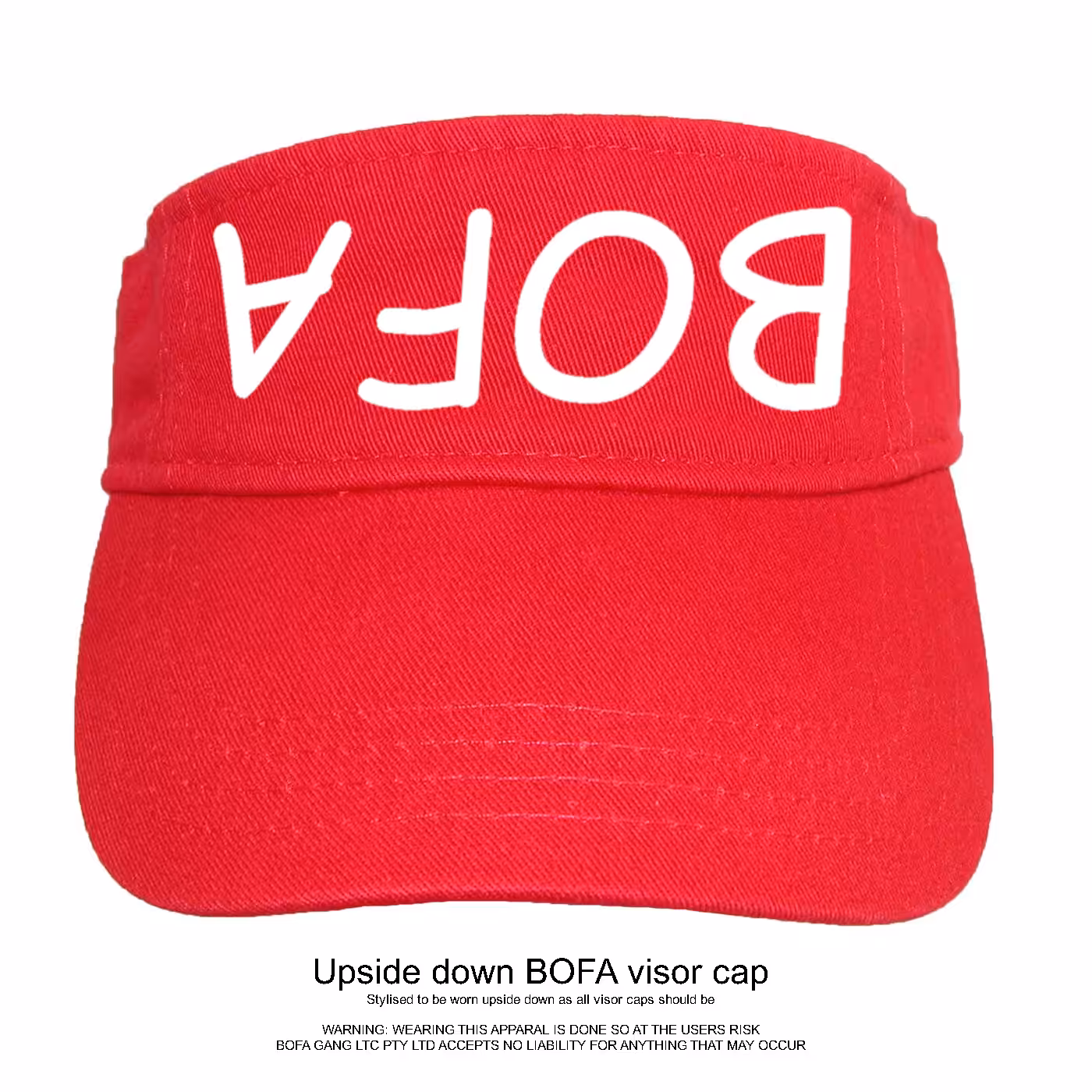 Upside down BOFA visor cap