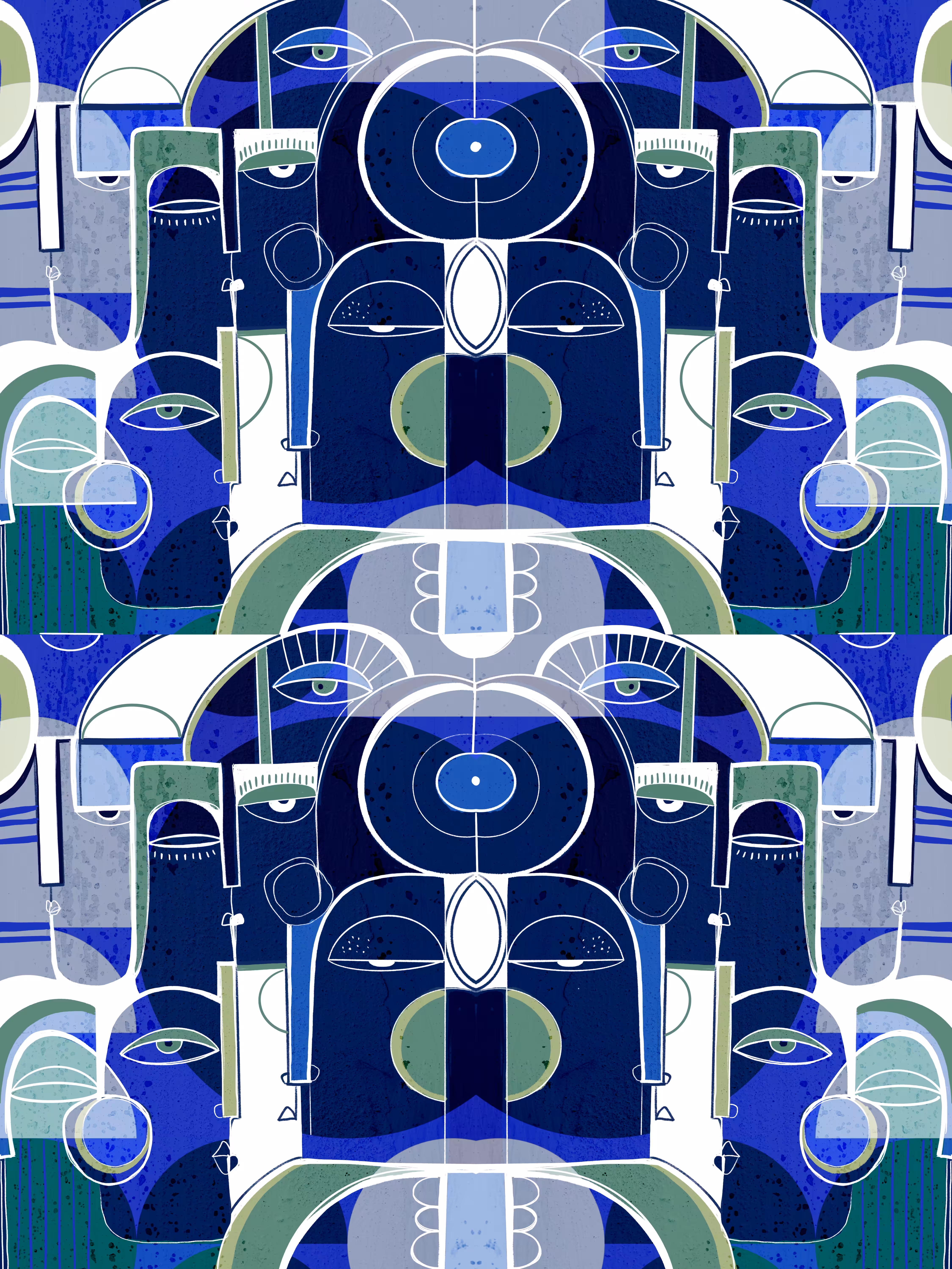 Dwellers In Blue