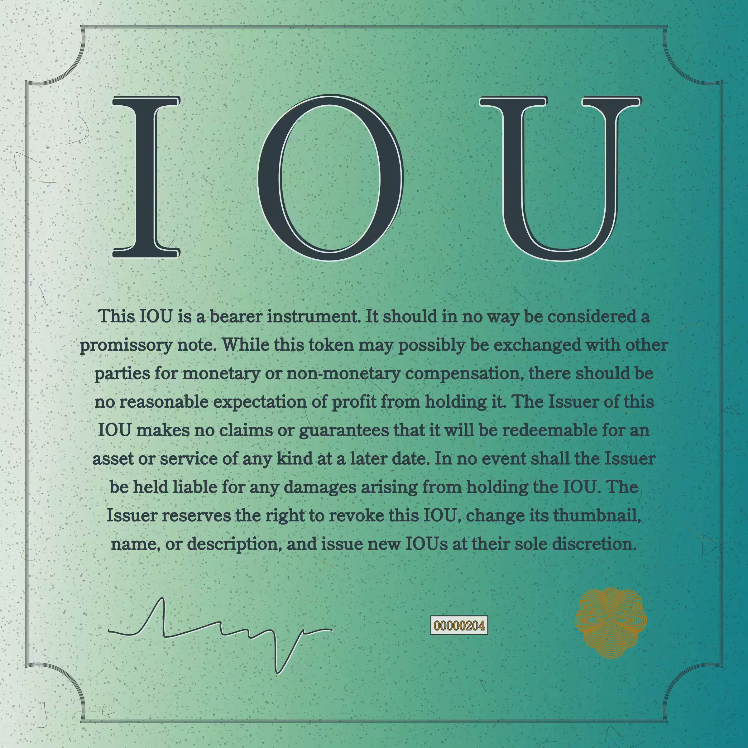 IOU #204