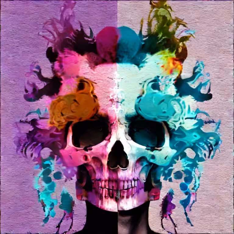 Cotton Candy Skull #44