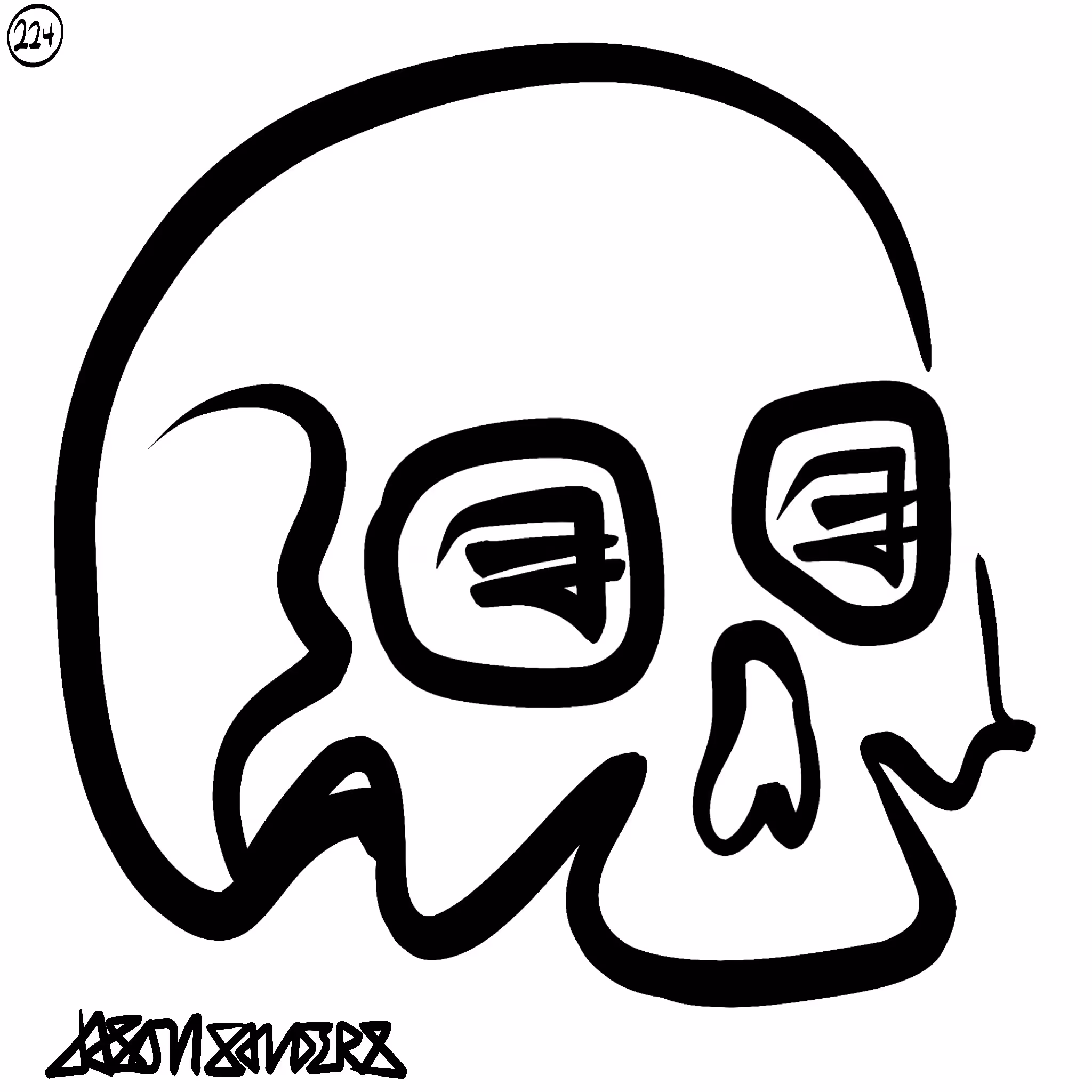 Skull Lines “Sixty-Seven” By DrainedEye | #224