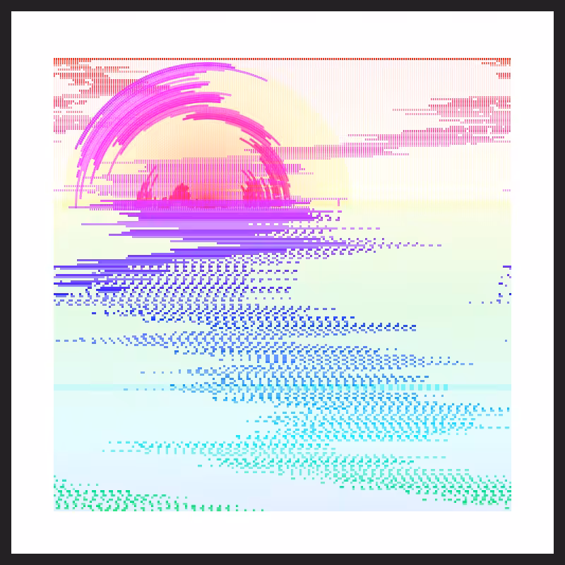 Glitch Acuarela #23