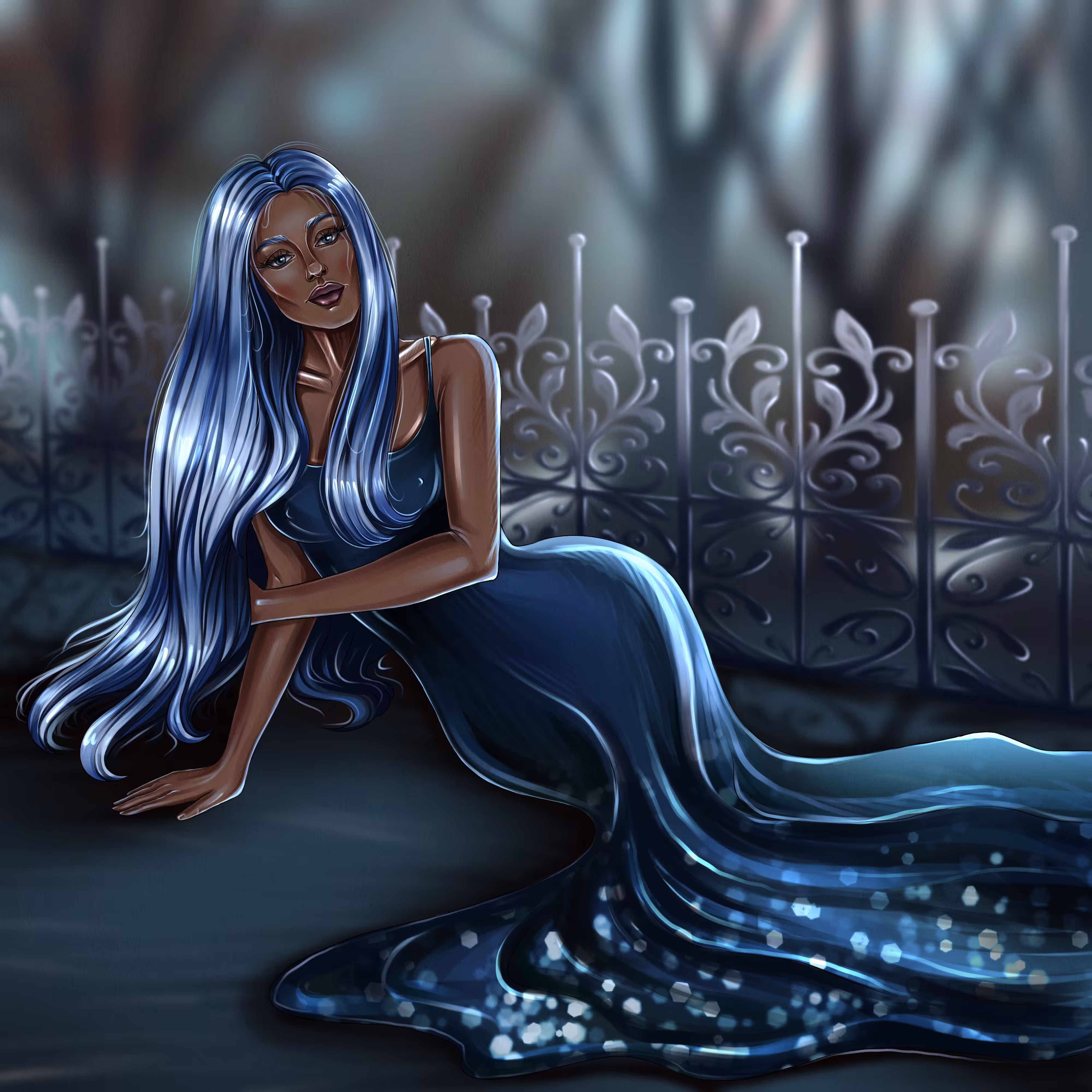 In the moonlight
