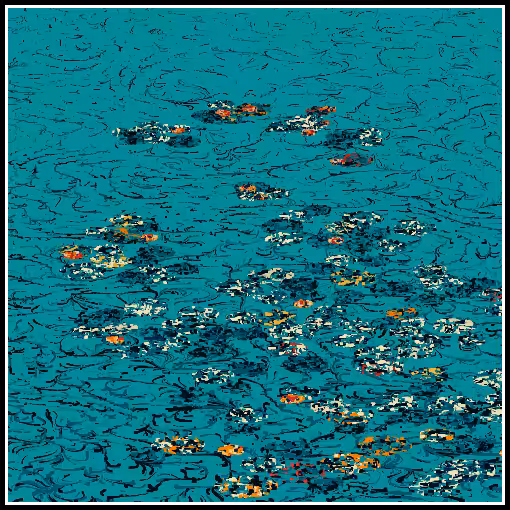 Polluted water lilies #126