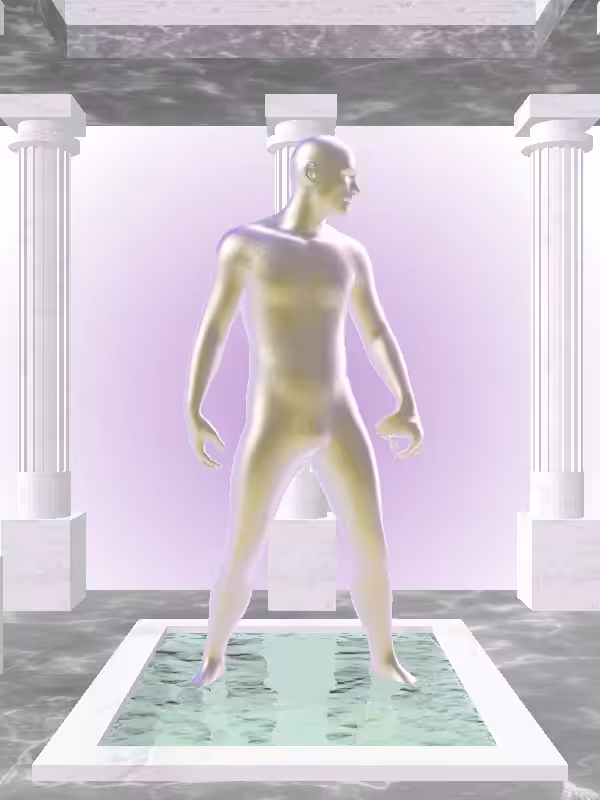 HeavenComputer: The Shooter Shimmery Violet Garden Man #1004