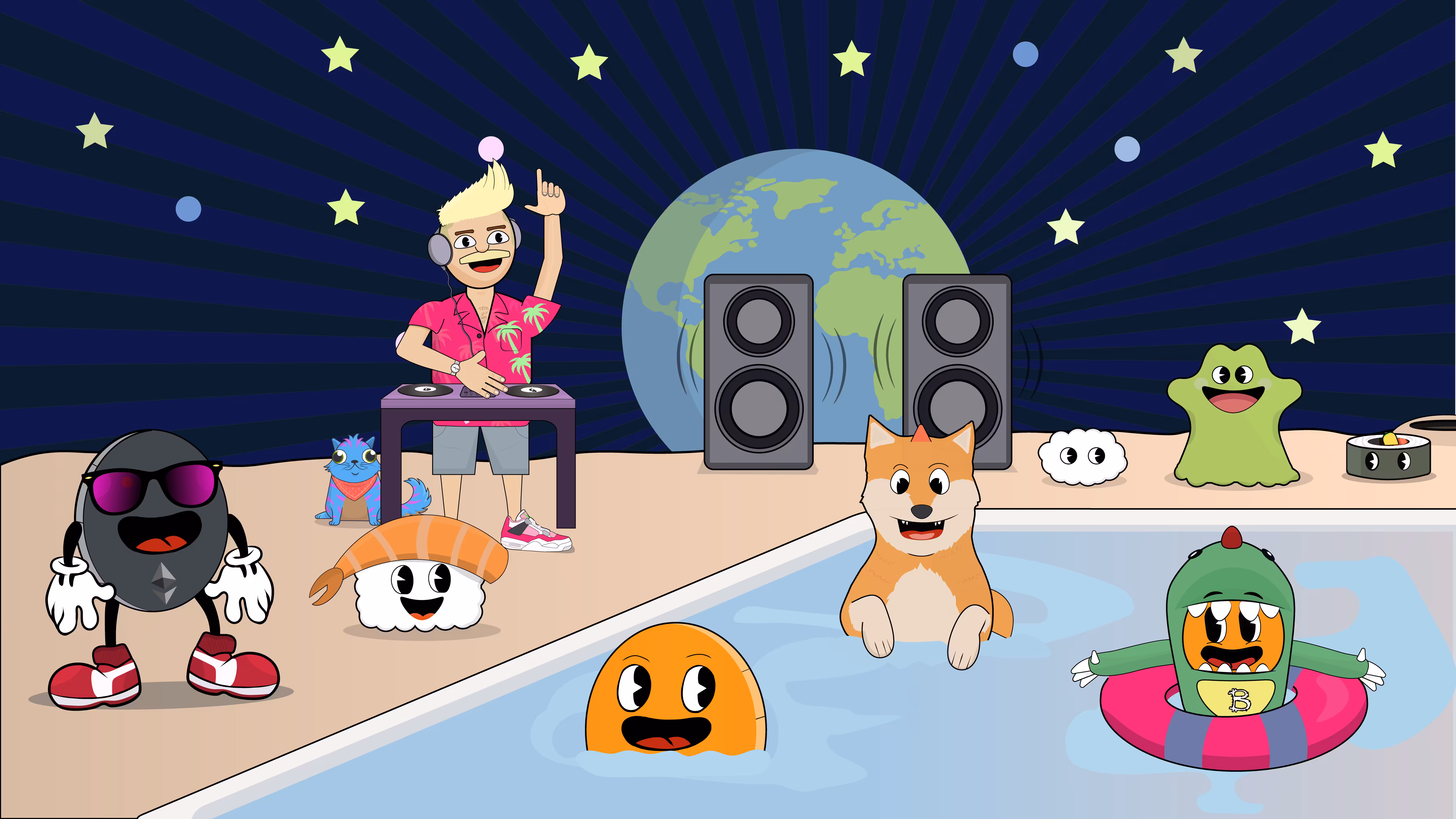 Pool Party on the Moon (Namazu Bundle)