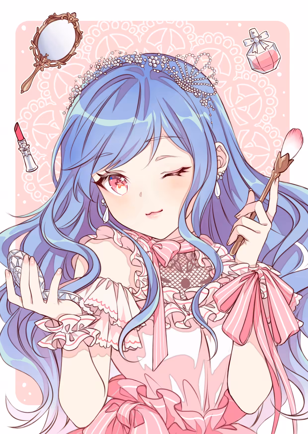 #009 Lolita girl with cosmetic