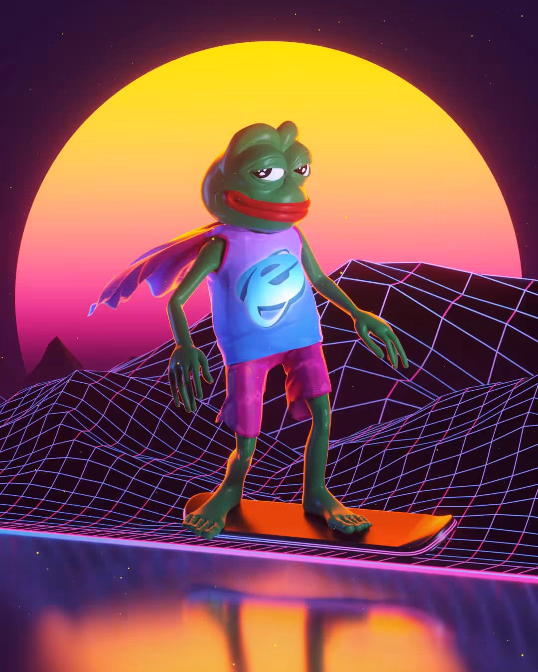 Synthwave Pepe