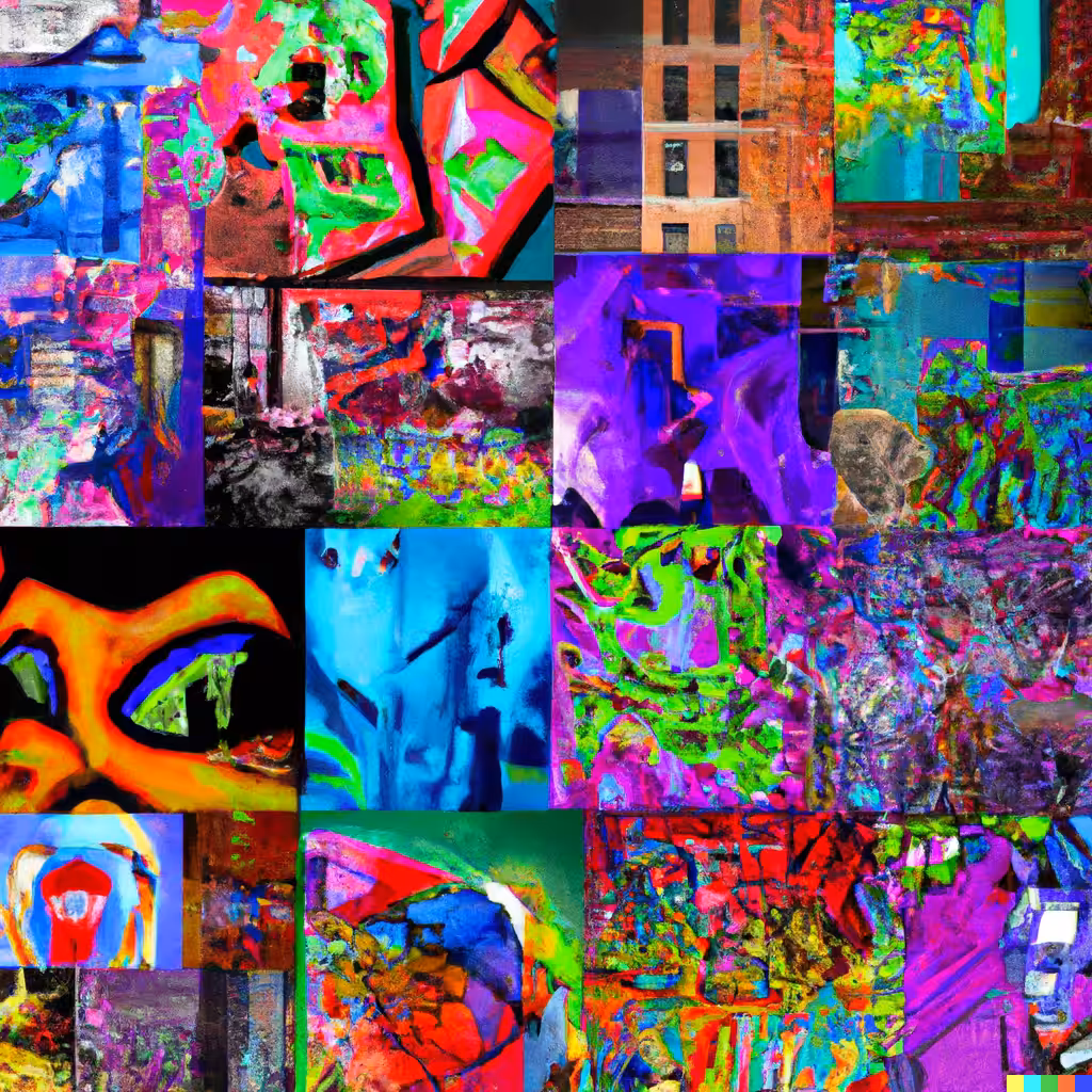 AI Street Art Collage No. 6