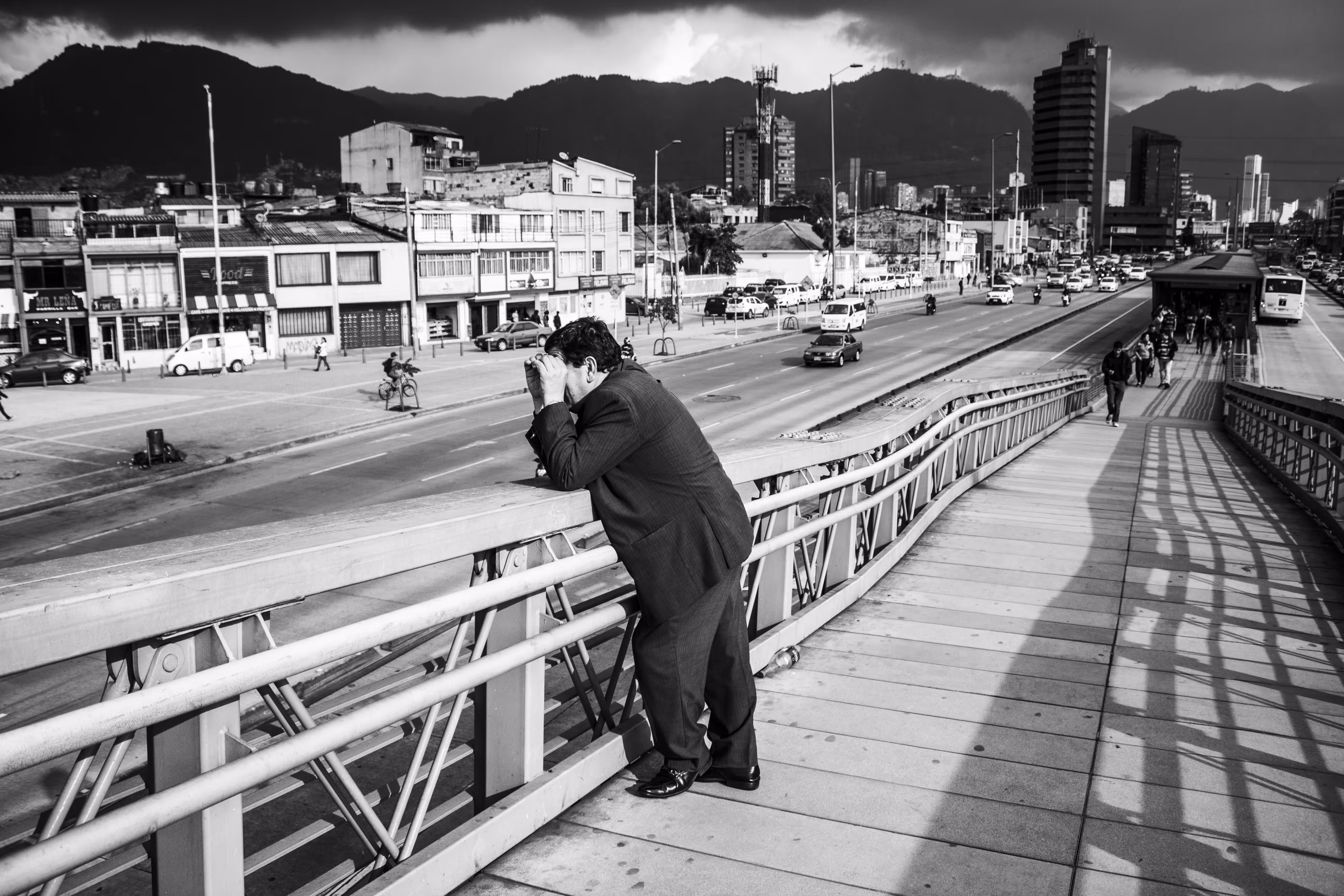 A man in the city