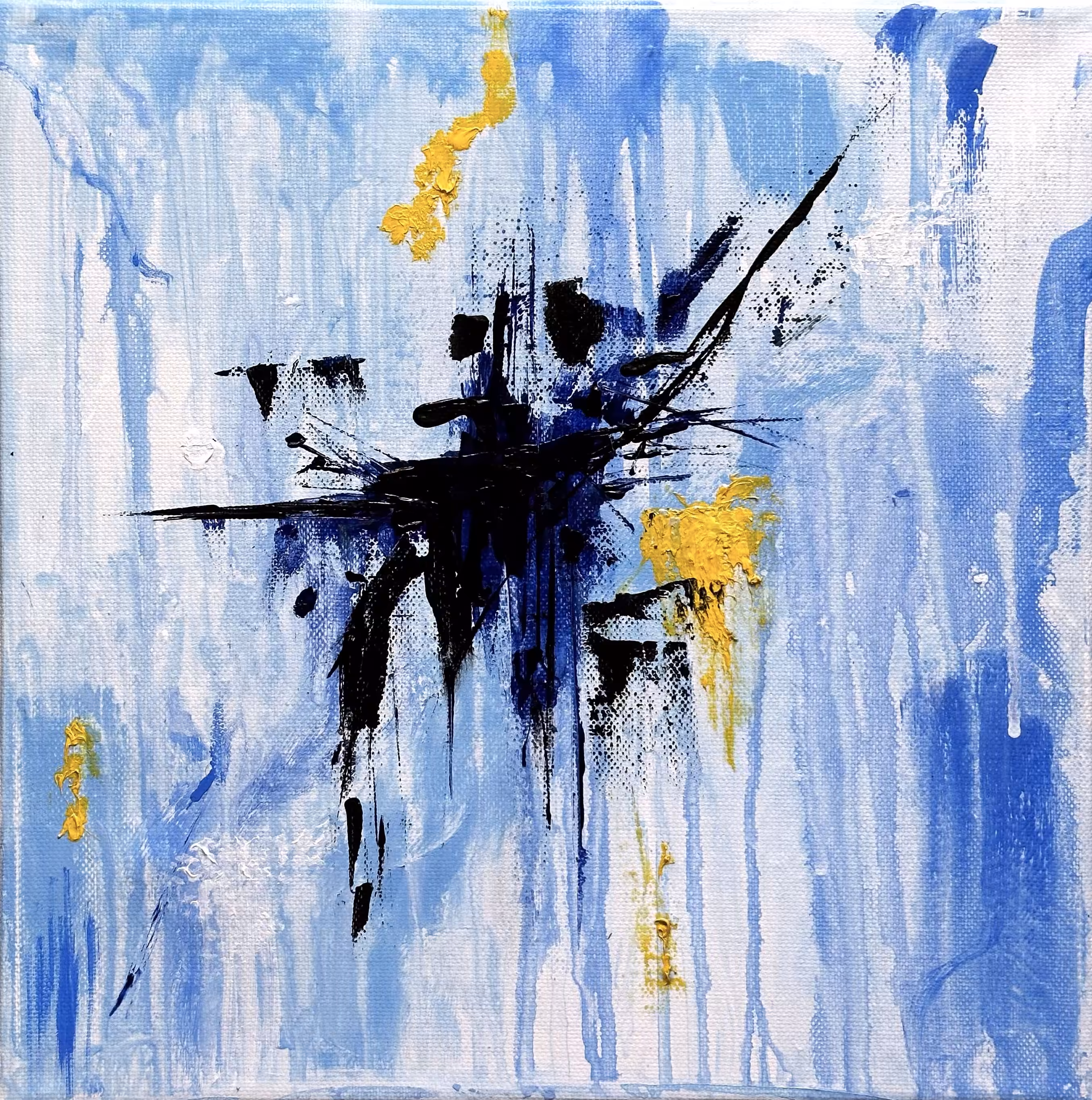 Acrylic emotions of natural colors: Oppressive shadow