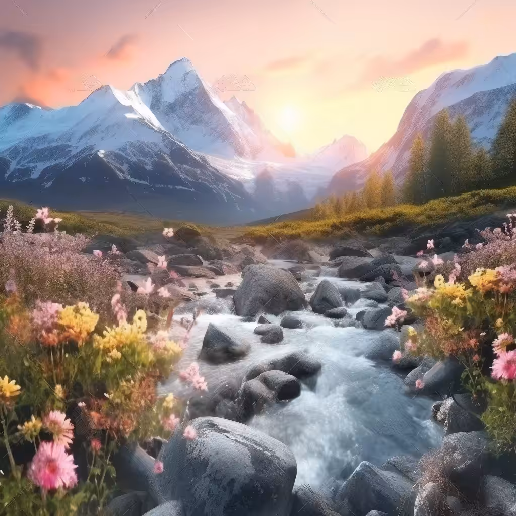 Mountains and Streams 1