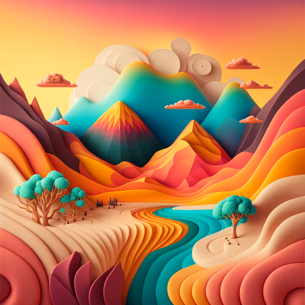 Psychedelic Landscape #90