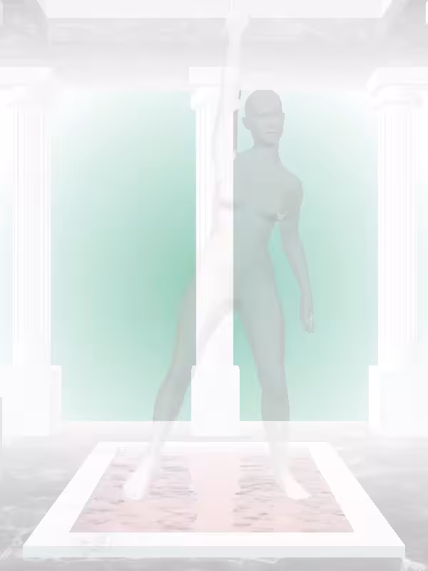 HeavenComputer: The Fading Jazzy Dusky Pale Pink Woman #1956